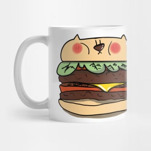 Burger cat Mug